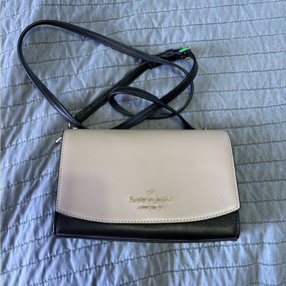 Kate Spade Two-Tone Black and Cream Crossbody Bag